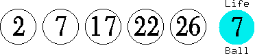 02 07 17 22 26 (07)