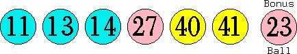 11 13 14 27 40 41 (23)