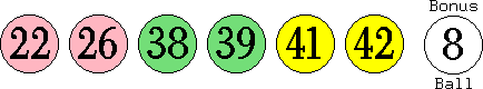 22 26 38 39 41 42 (08)