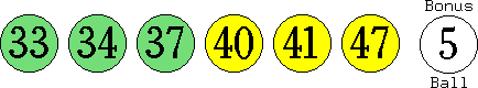 33 34 37 40 41 47 (05)