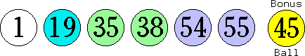 01 19 35 38 54 55 (45)